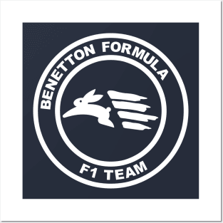 Benetton F1 Team Shield 80's Model 2 Posters and Art